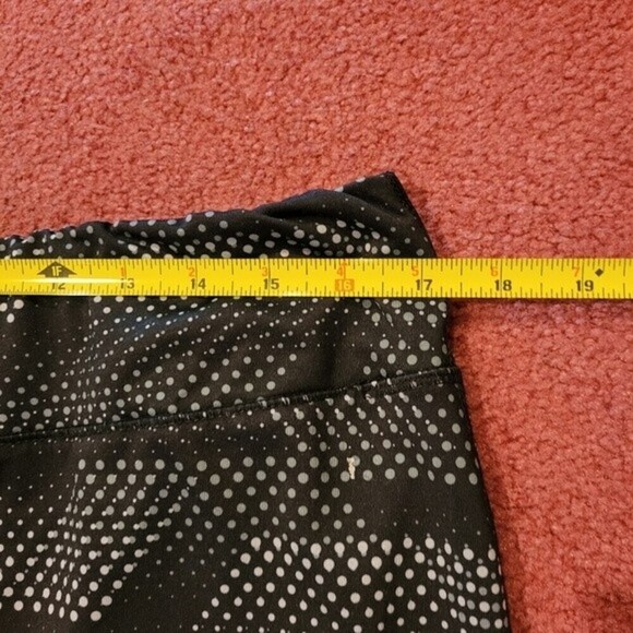 Danskin Now Women's Patterned Drawstring High Waisted Leggings Size XL Black - Picture 10 of 13